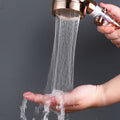 In 3 Modi einstellbare Turbodusche