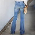 Distressed-Jeans mit fünf Knöpfen