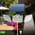 Dreifache LED-Solarwandleuchte