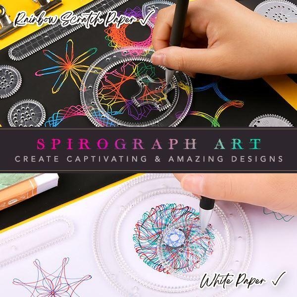 Magisches geometrisches Spirograph-Lineal-Set Zweitbild