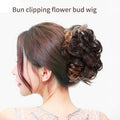 Dutt-Clipping-Blütenknospen-Perücke