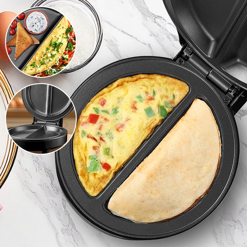 Elektrischer Omelette-Maker mit zwei Zonen Zweitbild
