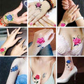 Stilvolle und kreative 3D-Tattoo-Aufkleber, 50 Stück