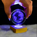 3D-Galaxie-Kristallkugel-Nachtlicht-Dekorlampe