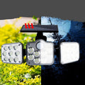 Dreifache LED-Solarwandleuchte