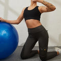 Damen-Taschen-Sexy-Stretch-Leggings, Fitness-Trainingshose