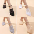 Elegante Perlenspitzensocken