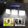 Dreifache LED-Solarwandleuchte