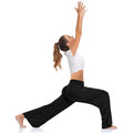 Lockere Yoga-Jogginghose für Damen mit weitem Bein