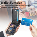 Brieftaschenhülle mit magnetischem Reißverschluss und Kreditkartenhalter für das iPhone