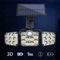 Dreifache LED-Solarwandleuchte