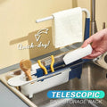 Teleskop-Aufbewahrungsregal für die Spüle