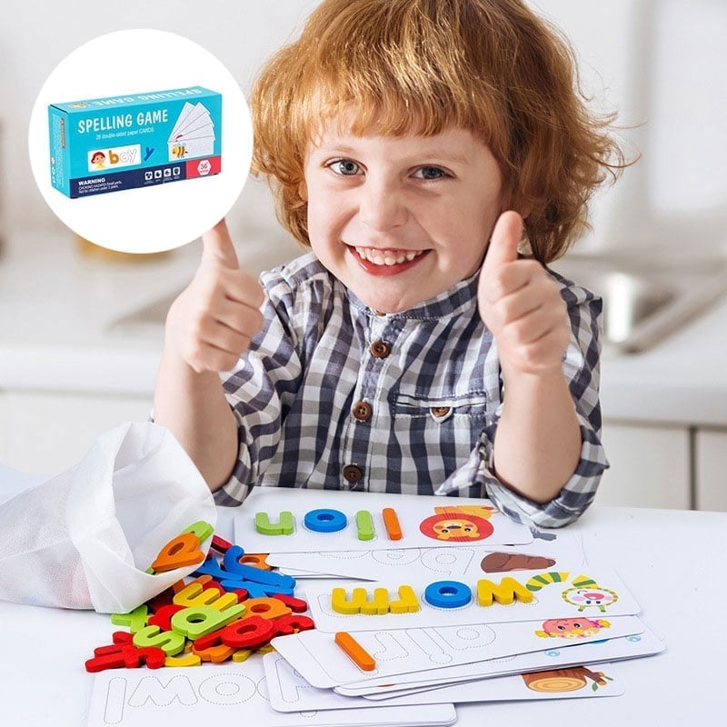 Alphabet-Rechtschreibspiel aus Holz für Kinder Hauptbild