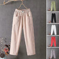 Damen-Hosen mit hoher Taille und lockerer Passform