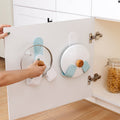 Klappbarer Deckelhalter zur Wandmontage
