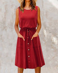 Modisches ärmelloses Kleid