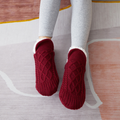 Neue Innenbereich-Socken-Hausschuhe aus Webstoff und Samt