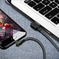 L-förmiges Nylon-Strickdatenkabel, geeignet für iPhone