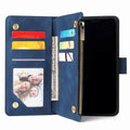 Multi-Card-Reißverschlusstasche aus Leder für das iPhone