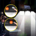 Dreifache LED-Solarwandleuchte