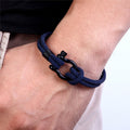 Nautisches geflochtenes Seilarmband (Geschenkkarte im Lieferumfang enthalten)