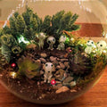 Leuchtende Gartengeist-Miniaturfiguren