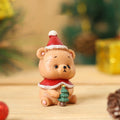 Handgefertigte Tier-Weihnachtsmann-Ornamente