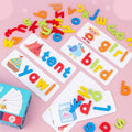 Alphabet-Rechtschreibspiel aus Holz für Kinder