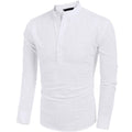 Lässiges Hippie-T-Shirt aus Baumwollleinen für Herren