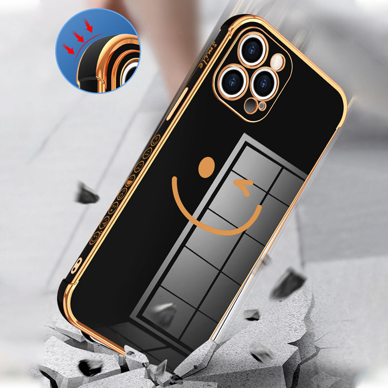 Schutzhülle mit seitlichem Smiley-Gesichtsmuster für iPhone Zweitbild