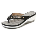 Strand-Flip-Flops mit Metallschnalle