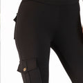 Damen-Taschen-Sexy-Stretch-Leggings, Fitness-Trainingshose