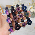 Seitliche Haarspange mit drei Blumen