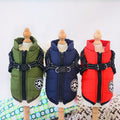 Wasserdichte Winterjacke mit integriertem Gurt