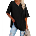 Damen-T-Shirt mit V-Ausschnitt