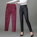 Leichte Daunenhose mit hoher Taille