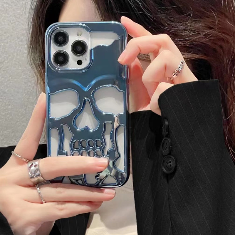 Überzogene Totenkopf-Hülle für das iPhone Zweitbild
