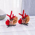 Weihnachts-Haarnadeln aus neuem Geweih-Plüsch