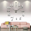 Moderne DIY-Wanduhr ohne Stanzen