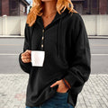 Kapuzenpullover mit Knöpfen