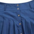 Freizeitkleid mit hoher Taille und Tasche