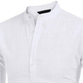 Lässiges Hippie-T-Shirt aus Baumwollleinen für Herren