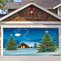 Schnee-Garagentor-Banner-Ornament