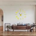 Moderne DIY-Wanduhr ohne Stanzen