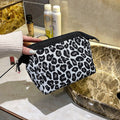 Tragbare Make-up-Tasche mit Leopardenmuster