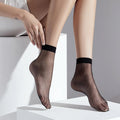 Knöchelhohe transparente Damensocken (10 Paar)