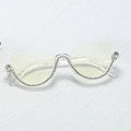Cat-Eye-Brille mit weißen Diamanten für Damen
