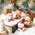 Handgefertigte Tier-Weihnachtsmann-Ornamente