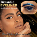 Wasserfester und wiederverwendbarer Eyeliner und Wimpernaufkleber