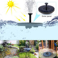 Solarbetriebener Vogelbrunnen mit Lichtern